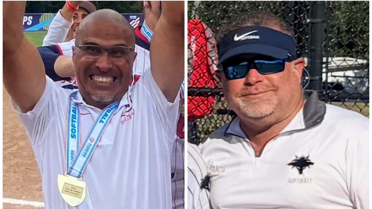 Doral’s Willie Viruet (left) and Schoolhouse Prep’s Henry Laurido (right) are the Miami Herald’s Miami-Dade Softball Coaches of the Year.